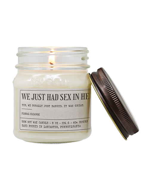 Thumbnail for We Just Had Sex In Here - Funny Candle 8 oz Soy Wax