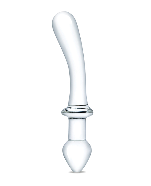 Thumbnail for Glas 9&quot; Classic Curved Dual Ended Dildo - Clear