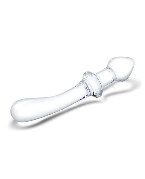 Thumbnail for Glas 9&quot; Classic Curved Dual Ended Dildo - Clear
