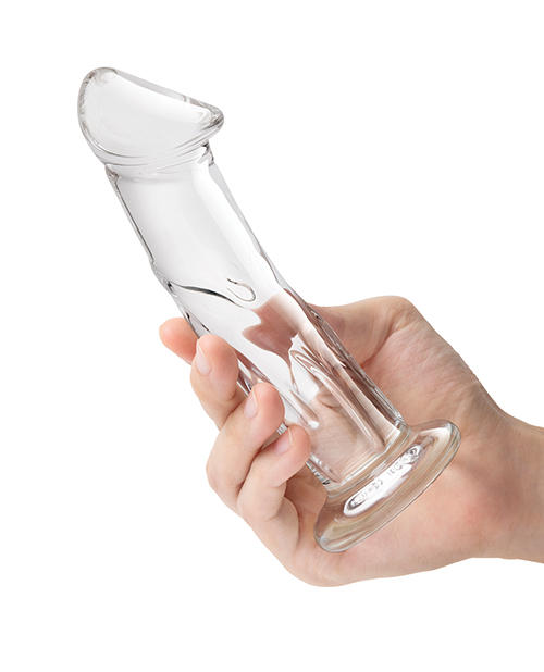Thumbnail for Glas 6" Dildo w/Veins & Flat Base