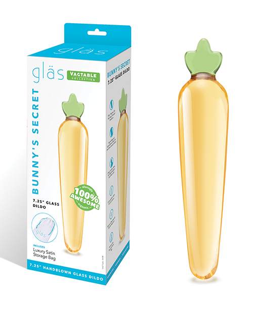 Glas 7.25&quot; Dildo Bunny&apos;s Secret