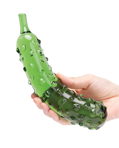 Thumbnail for Glas 8.25&quot; Dildo Caressing Cucumber