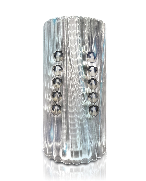 Thumbnail for MSTR B8 Balls to the Wall Clear-View Beaded Stroker - Clear