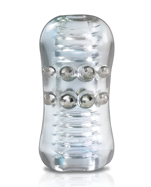 Thumbnail for MSTR B8 Head Banger Beaded Clear-View Stroker - Clear
