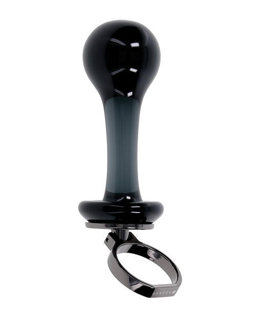 Thumbnail for Gender X Blow Pop Glass Anal Plug - Black