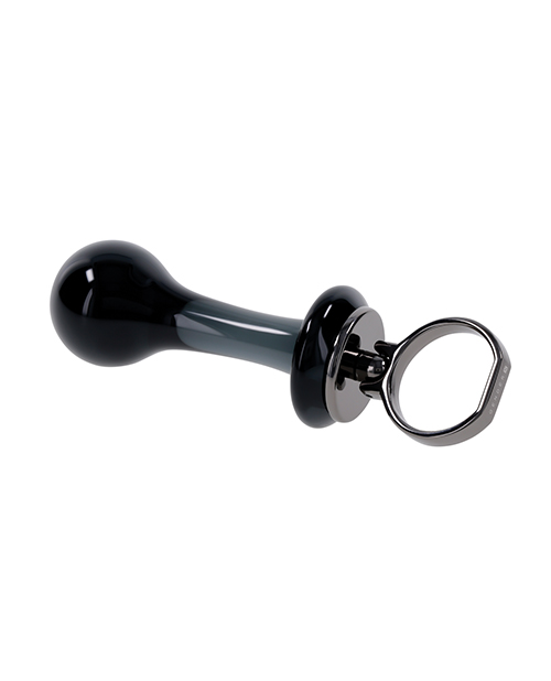 Thumbnail for Gender X Blow Pop Glass Anal Plug - Black