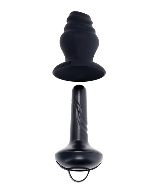 Thumbnail for Gender X ECHO Vibrating Shaft w/Removable Silicone Sleeve - Black