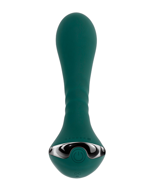 Thumbnail for Gender X Goes Anywhere Vibrating Silicone Plug - Teal