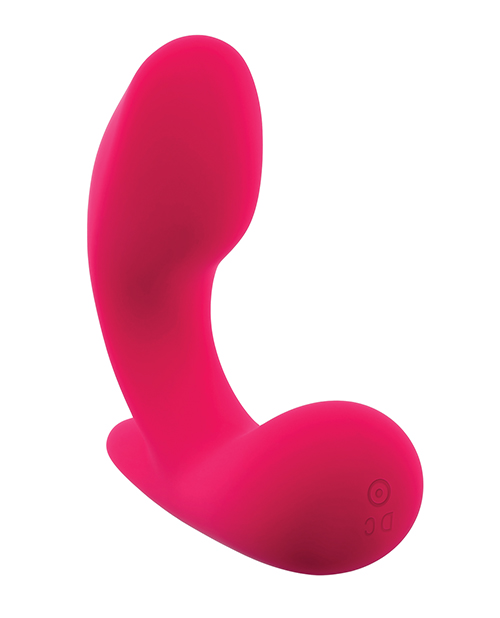 Thumbnail for Gender X All About the Bass Curved Stimulator w/Remote Control - Pink