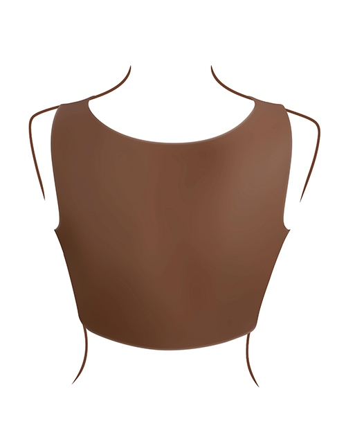 Thumbnail for Gender X Realistic Undergarments Plate D-Cup - Dark