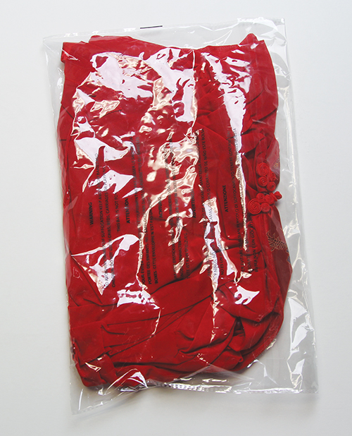 Thumbnail for Dragon Sheer Mesh Robe w/Satin Triangle Top &amp; G-String 3 pc Set - Red 1X/2X