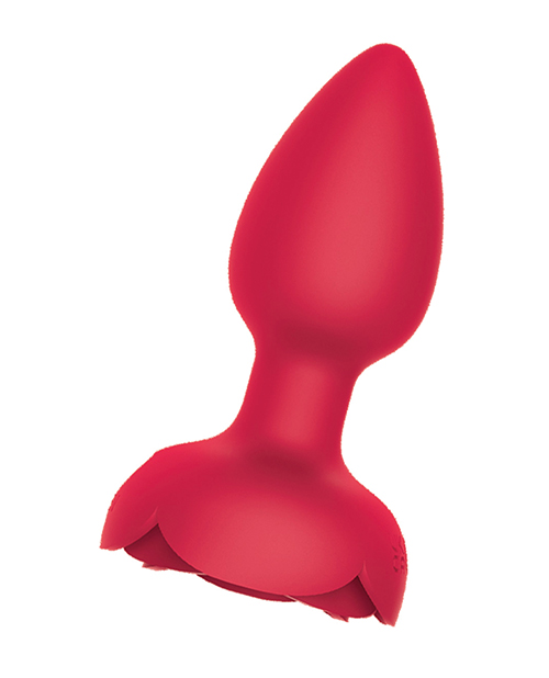 Thumbnail for Rosebud Tushy Light Up Butt Plug - Red