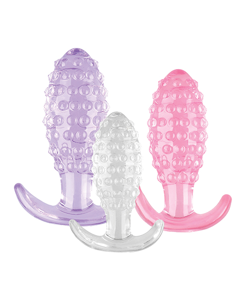 Thumbnail for Wet Dreams Crystal Ballers Anal Plugs 3 Pack