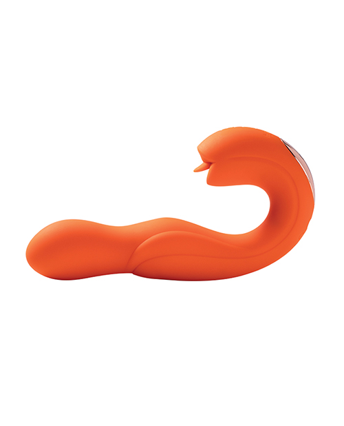 Thumbnail for Joi Rotating Head G-Spot Vibrator & Clit Licker - Orange