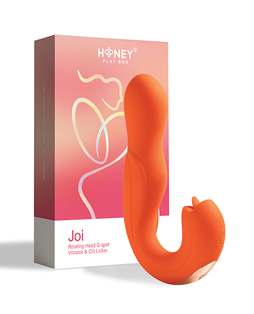 Thumbnail for Joi Rotating Head G-Spot Vibrator & Clit Licker - Orange