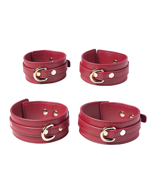 Thumbnail for Kinky Play Box Red Passion 8 pc Set Bondage Kit - Red