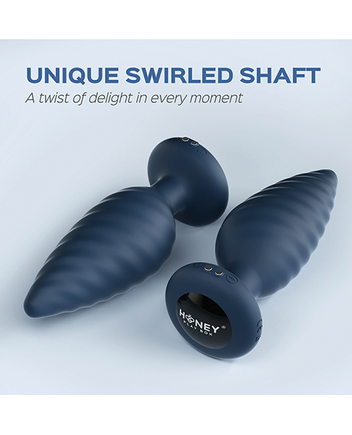 Thumbnail for Noah App-Controlled Rotating Butt Plug - Navy Blue
