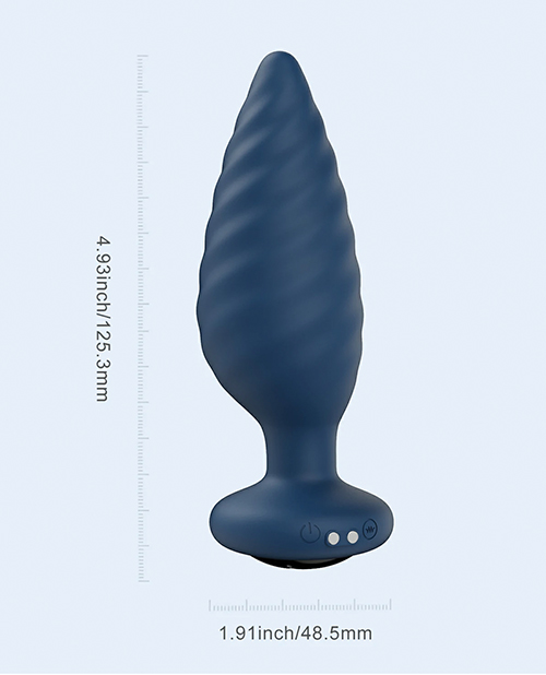 Thumbnail for Noah App-Controlled Rotating Butt Plug - Navy Blue