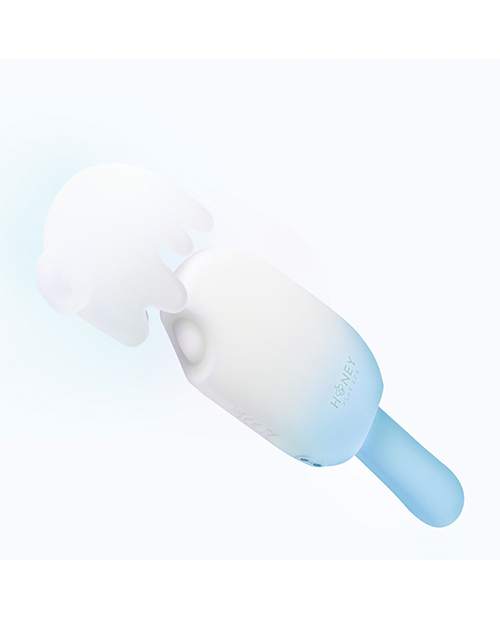Thumbnail for Bite Me Sucking, Tapping &amp; Vibrating Cream Pop Stimulator - Blue/White