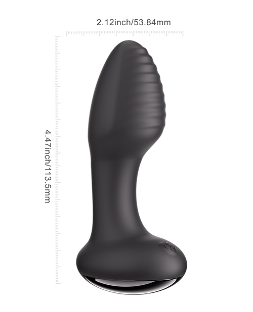 Thumbnail for Frenzy Rotating Butt Plug - Black