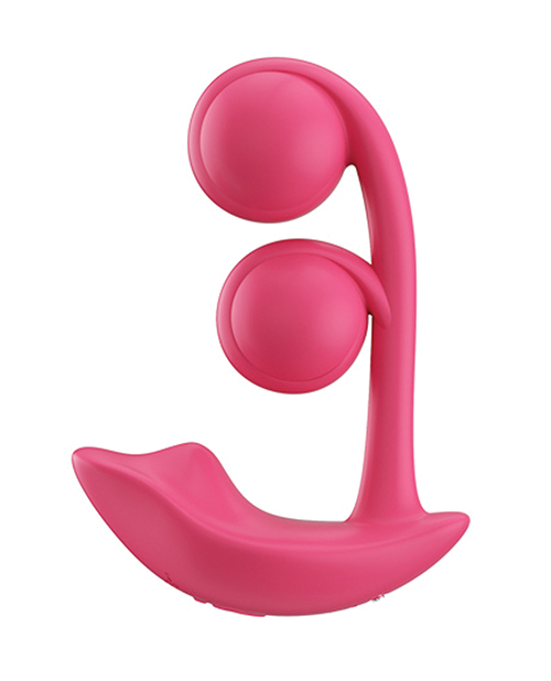 Thumbnail for Melody Twin Balls Clit &amp; G-Spot Vibrator - Pink