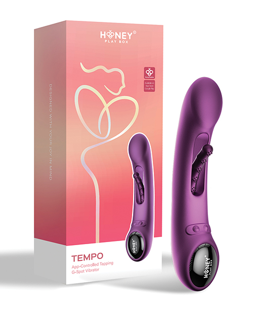 Thumbnail for Tempo Pressure Sensing App-Controlled Flapping Vibrator - Purple