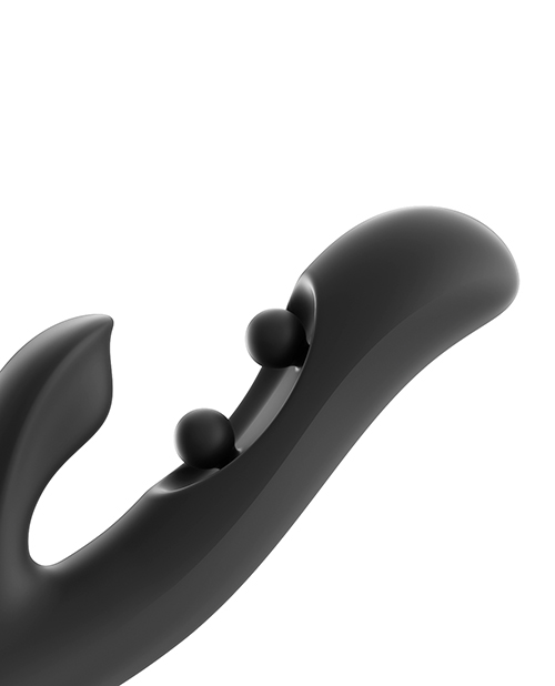 Thumbnail for GEM Twin Balls Rabbit Vibrator - Black