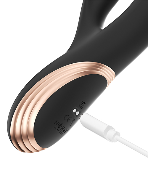 Thumbnail for GEM Twin Balls Rabbit Vibrator - Black