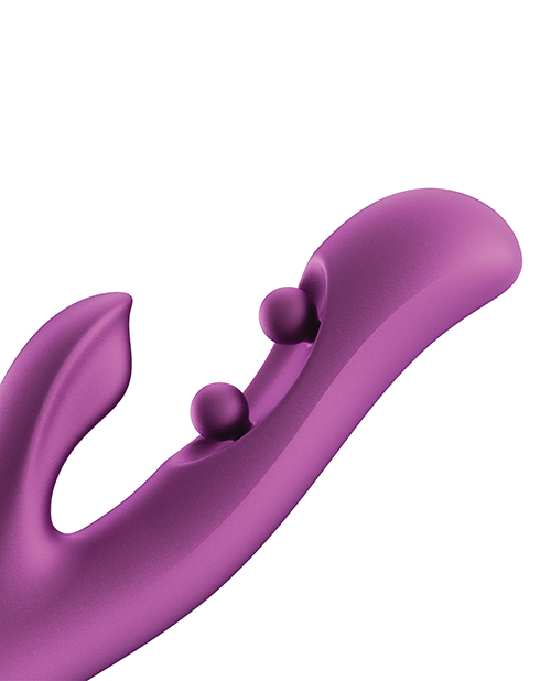 Thumbnail for GEM Twin Balls Rabbit Vibrator - Purple