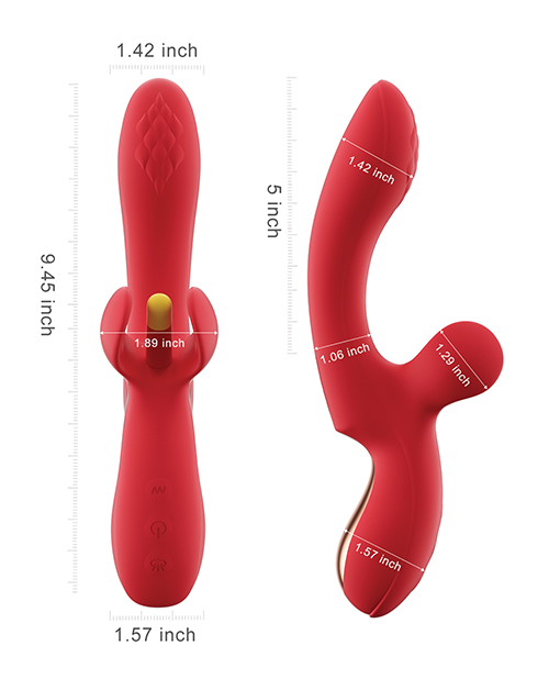 Thumbnail for FORTEXA Kinky Finger Flapping Clit &amp; G-Spot Vibrator with App Control