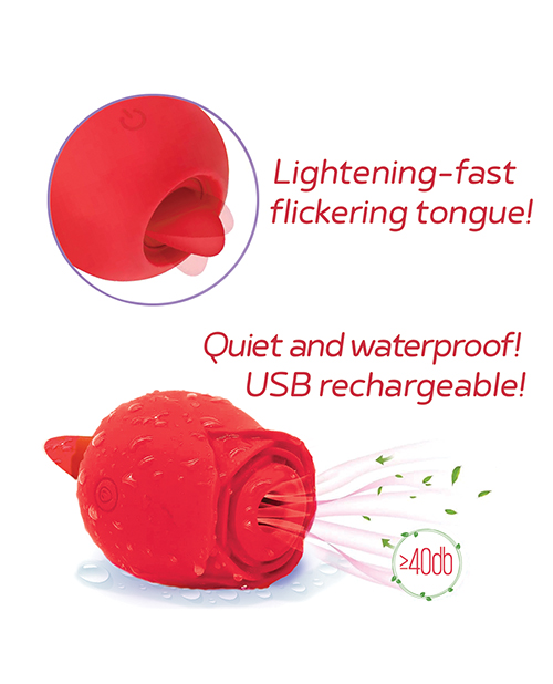 Thumbnail for Wild Rose &amp; Tongue Vibrator - Red