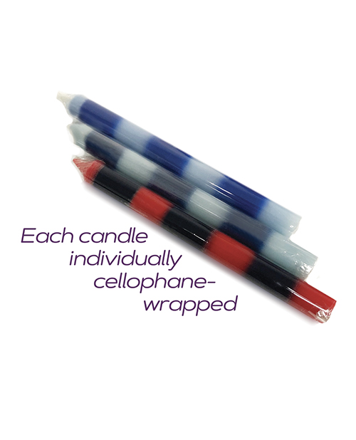 Thumbnail for The 9&apos;s Make Me Melt Sensual Warm Drip Candles - Passionettes Stripes Pack of 3