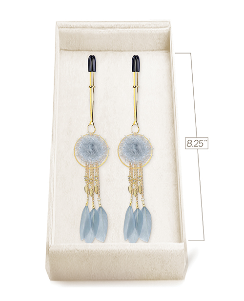 Thumbnail for Couture Clips Luxury Nipple Clamps - Dove Gray