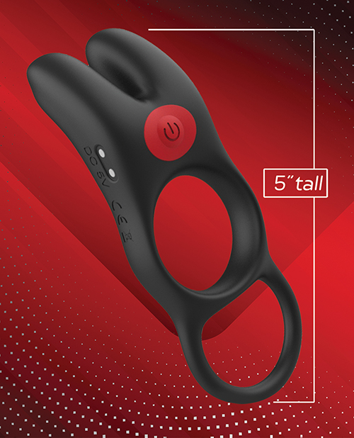 Thumbnail for Massive Red Dot Cock Ring V1 - Black