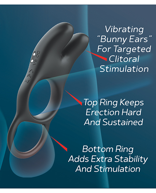 Thumbnail for Massive Red Dot Cock Ring V1 - Black