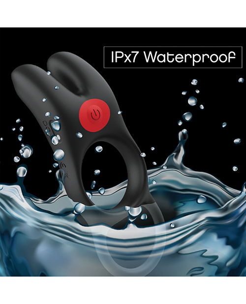 Thumbnail for Massive Red Dot Cock Ring V1 - Black