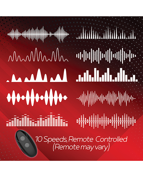 Thumbnail for Massive Red Dot Cock Ring V1 - Black