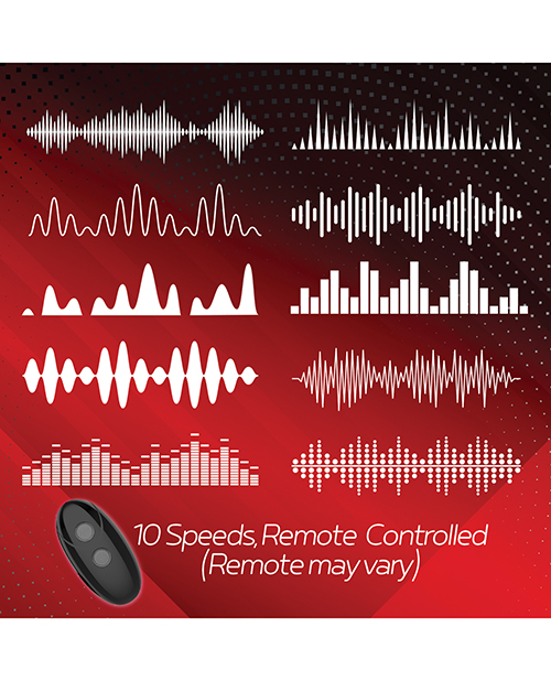 Thumbnail for Massive Red Dot Cock Ring V2 - Black