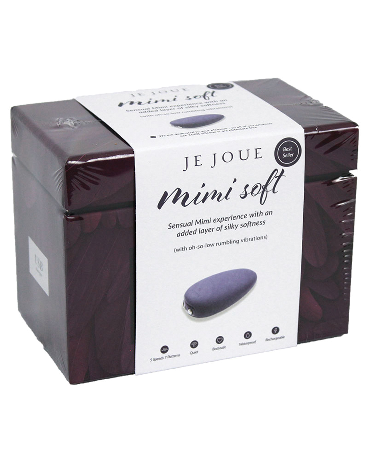 Thumbnail for Je Joue Mimi Soft Clitoral Stimulator - 5 Speed 7 Pattern Black