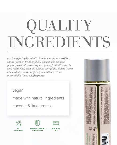 Thumbnail for JO Naturals Massage Oil - Coconut &amp; Lime 4 oz Bottle