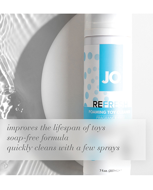 Thumbnail for JO Refresh Foaming Toy Cleaner - Fragrance Free Hygiene 7 oz