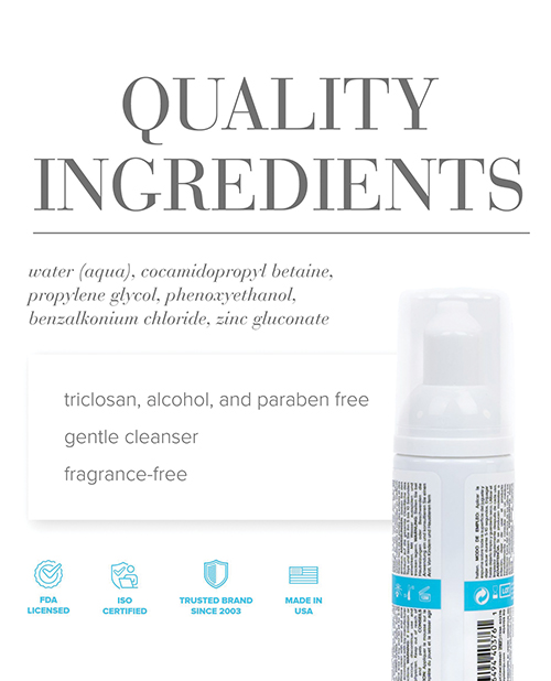 Thumbnail for JO Refresh Foaming Toy Cleaner - Fragrance Free Hygiene 1.7 oz