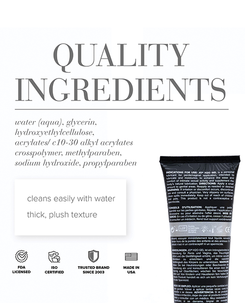 Thumbnail for JO H2O Gel - Original Lubricant 4 oz