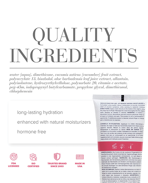 Thumbnail for JO Renew Vaginal Moisturizer - Original Hygiene 4 oz