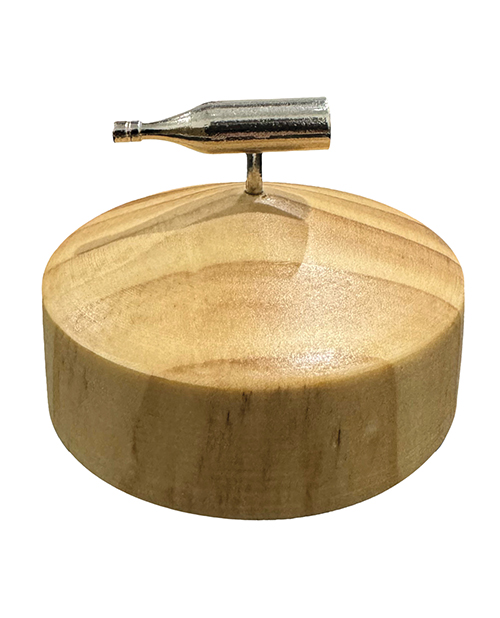 Thumbnail for Spin The Bottle - Silver/Wood