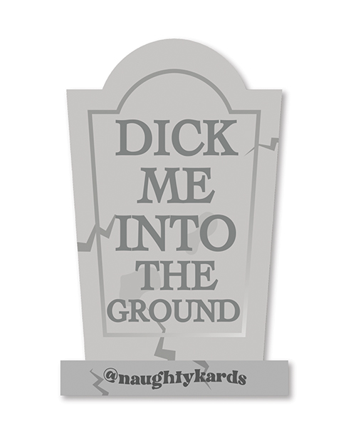 Thumbnail for Halloween Dick In Ground Greeting Card w/Sticker