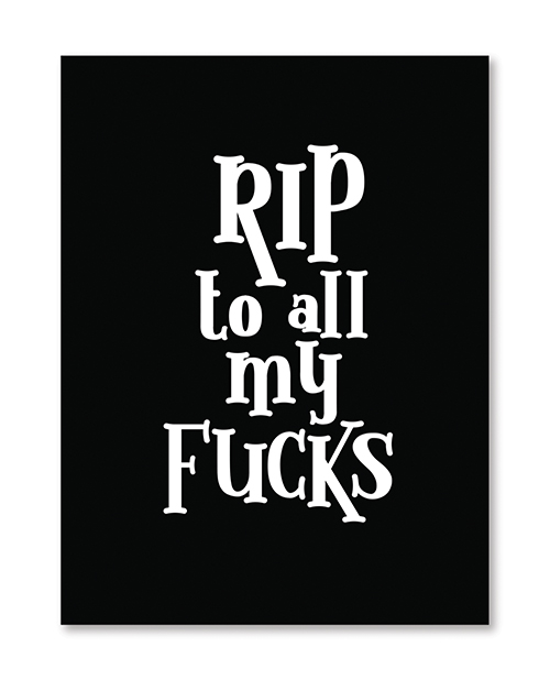 Thumbnail for Halloween Rip Fucks Greeting Card w/Sticker