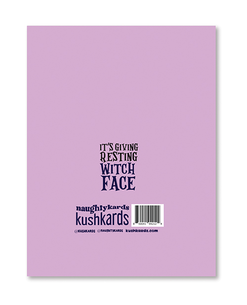 Thumbnail for Halloween Witch Face Greeting Card w/Sticker