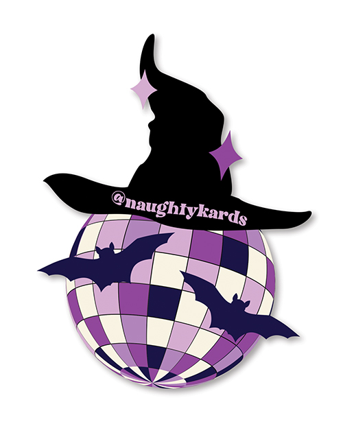 Thumbnail for Halloween Witch Face Greeting Card w/Sticker
