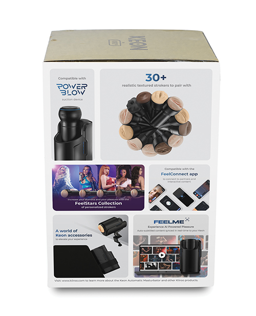 Thumbnail for Kiiroo Keon New Box Combo Set w/Stroker - Black